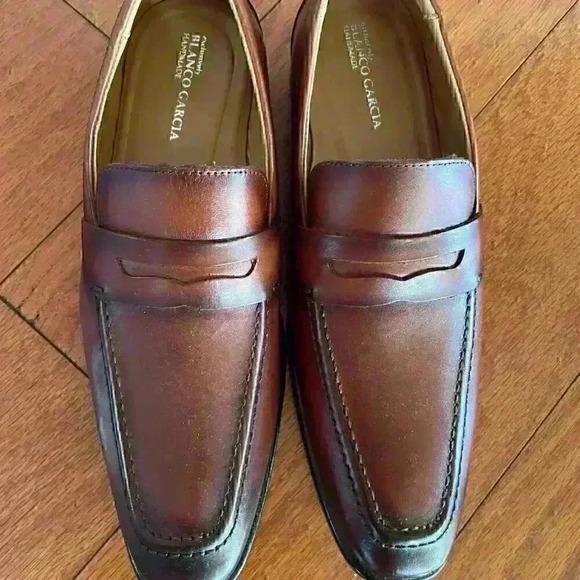Blanco Garcia Bradon Penny Loafer Whiskey Bronze size 8 M (Hand made) BRAND NEW - Picture 4 of 7